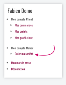 Créer mon compte maker